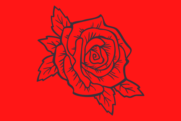 panneau simili rose