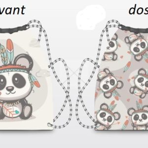 kit sac à dos panda indien