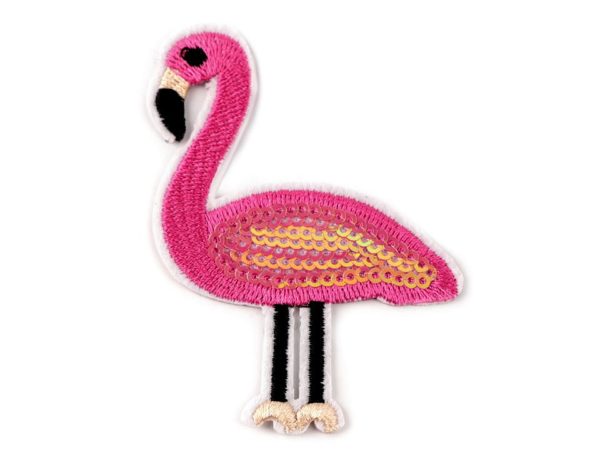 patch thermocollant flamant rose