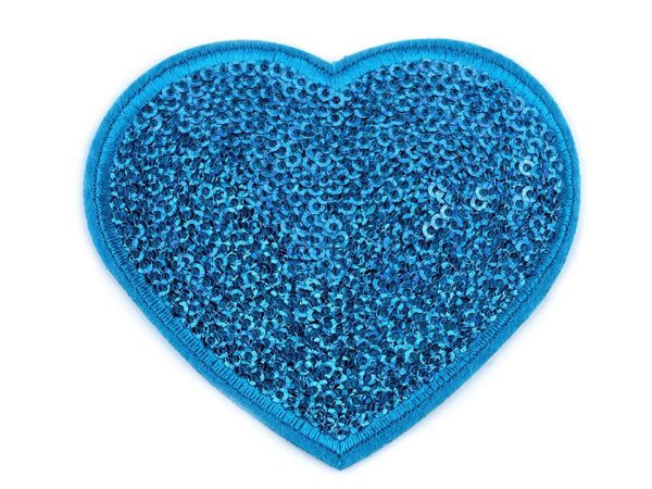 patch thermocollant coeur bleu