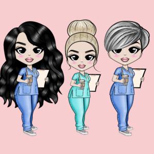 panneau simili trois infirmières