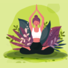 panneau simili yoga