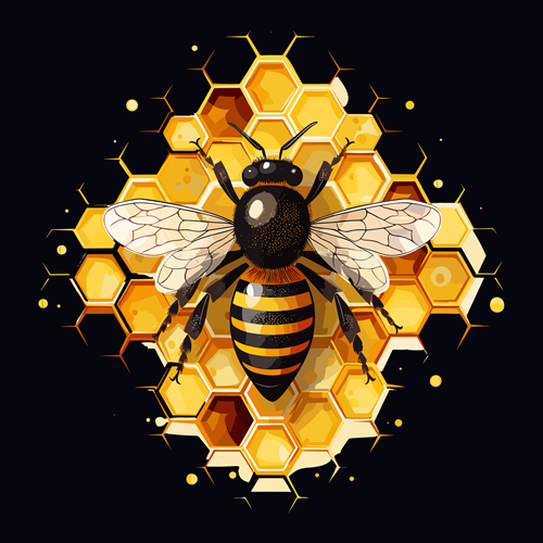 panneau velours abeille