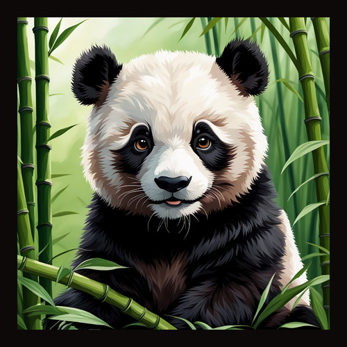 panneau simili panda