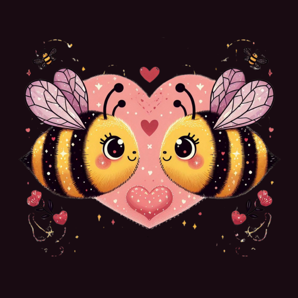 panneau velours abeille love