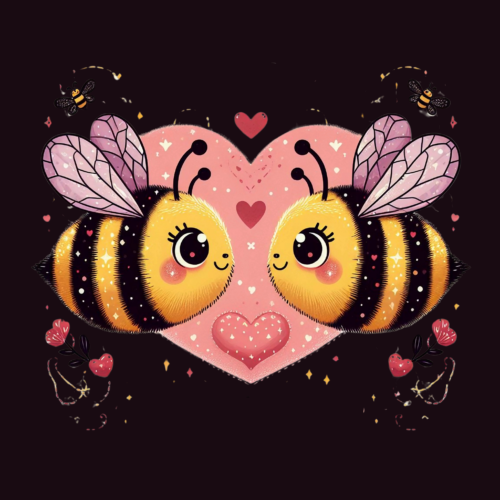 panneau velours abeille love