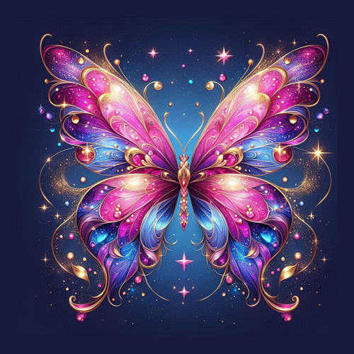 panneau velours papillon