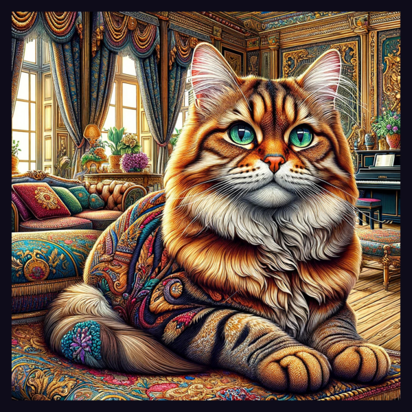 panneau velours chat