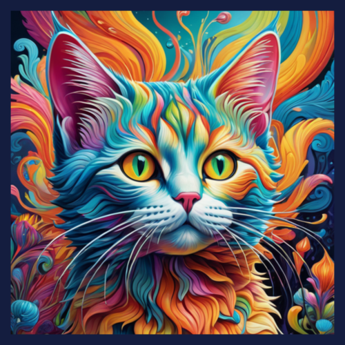 panneau velours chat
