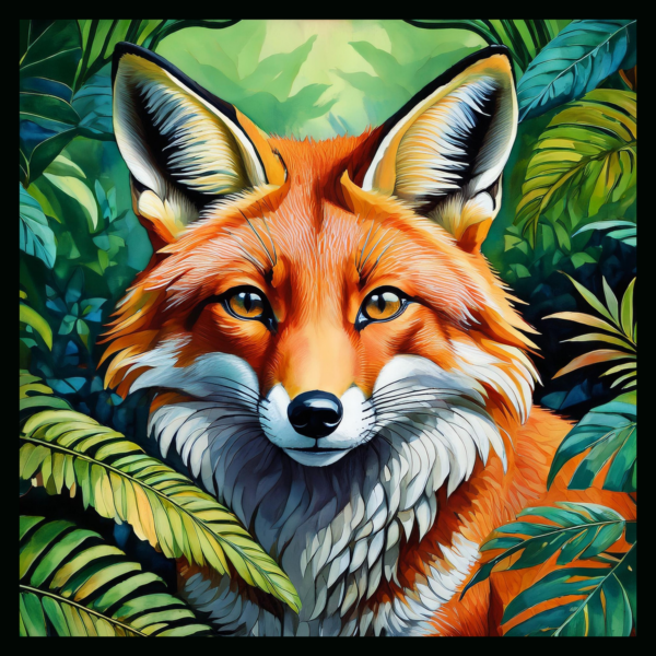 panneau velours renard