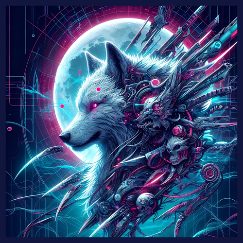 panneau velours loup