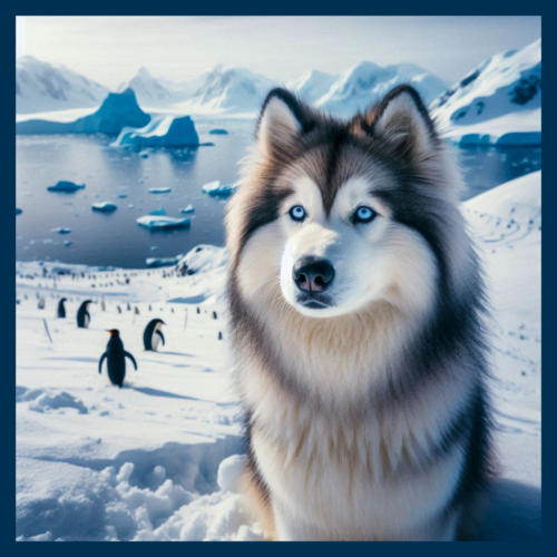 panneau velours loup