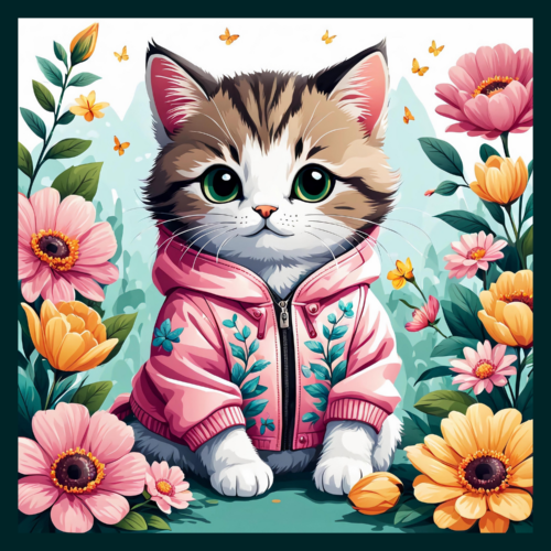 panneau velours chat