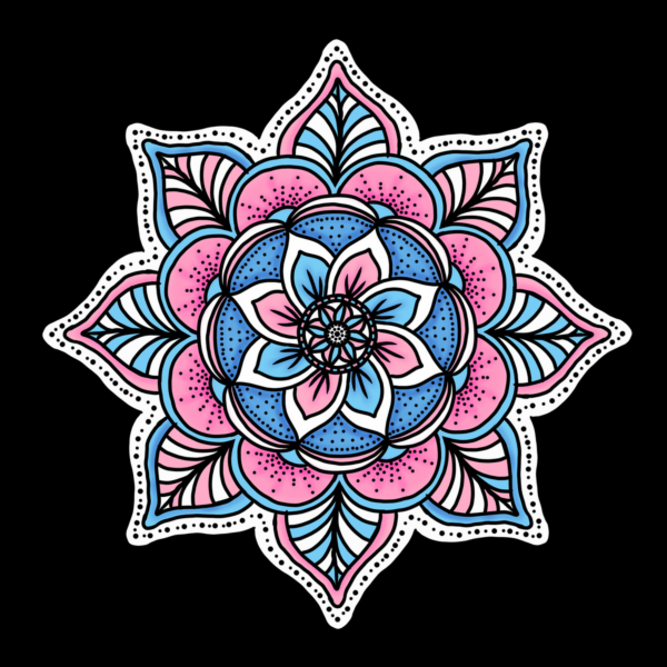 panneau velours mandala