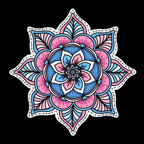 panneau velours mandala