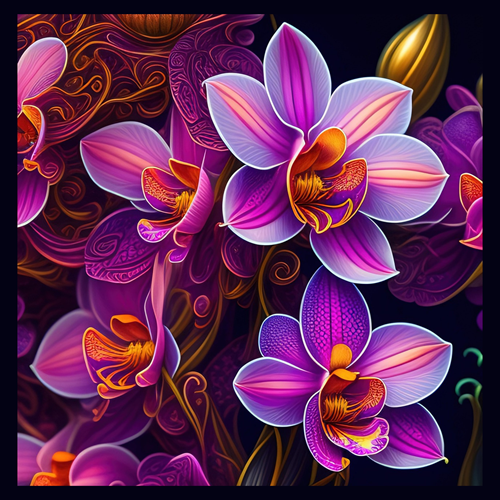 panneau velours fleurs