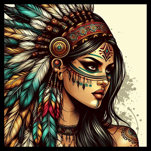 panneau velours femme plumes