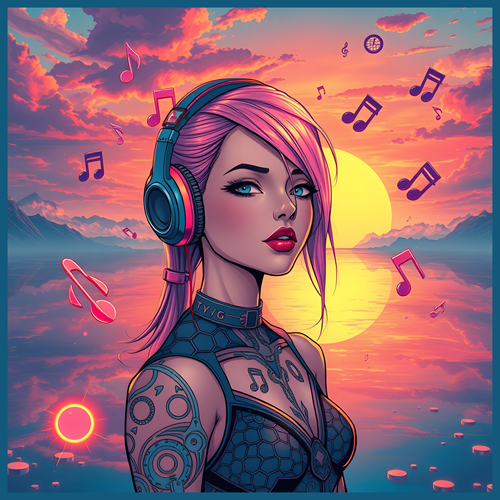 panneau velours femme musique