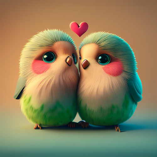 panneau velours duo oiseaux