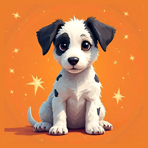 panneau velours chien