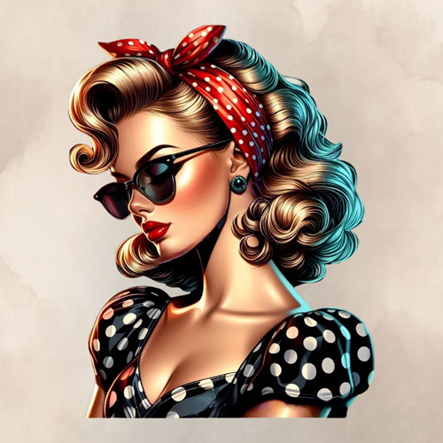 panneau velours pin up