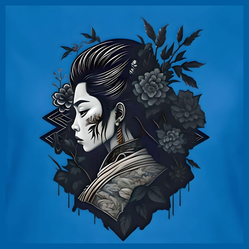 panneau velours ninja bleu