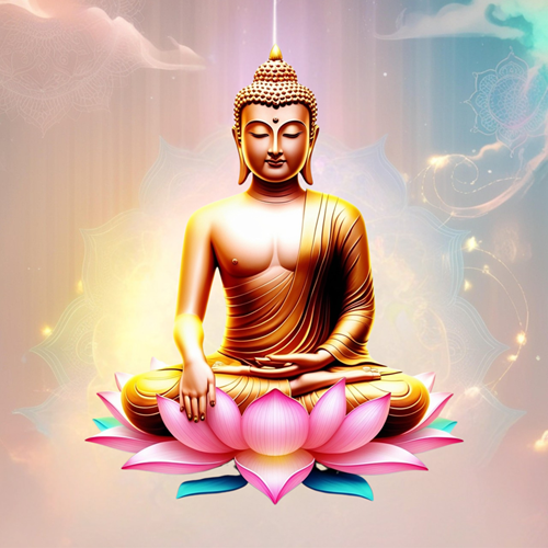 panneau velours boudha