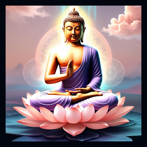 panneau velours boudha