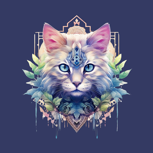 panneau velours chat