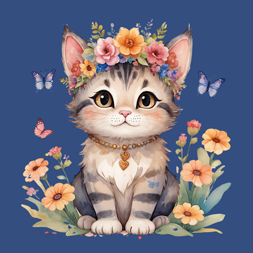 panneau velours chat