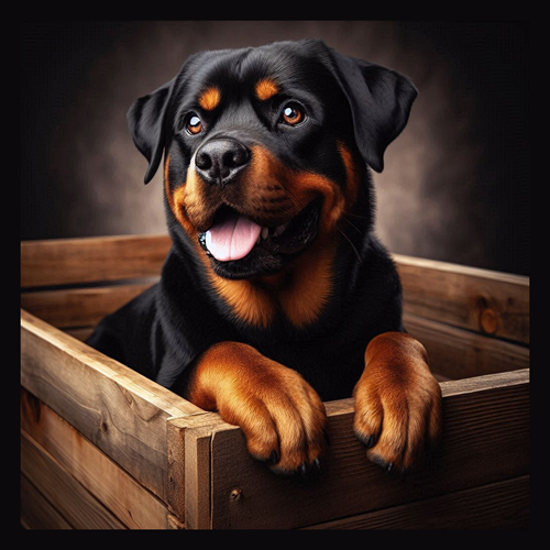 panneau velours chien