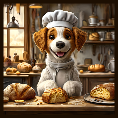 panneau velours chien