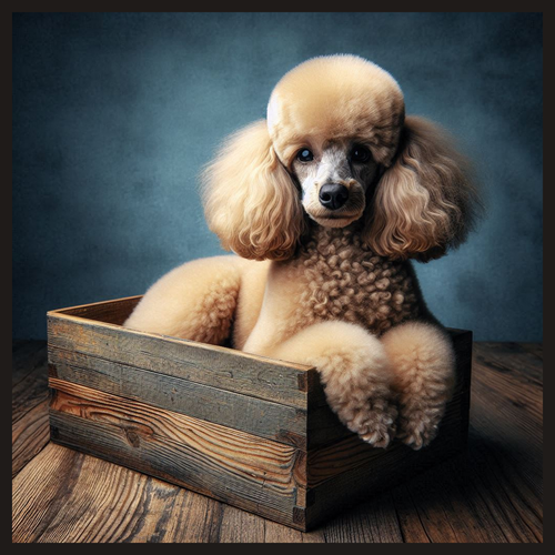 panneau velours chien