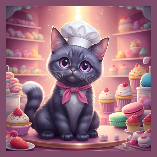 panneau velours chat