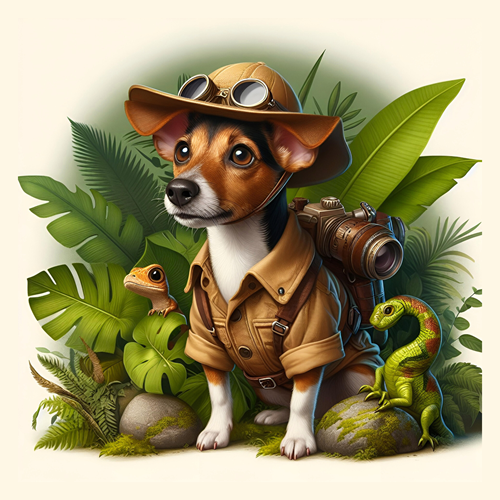 panneau velours chien