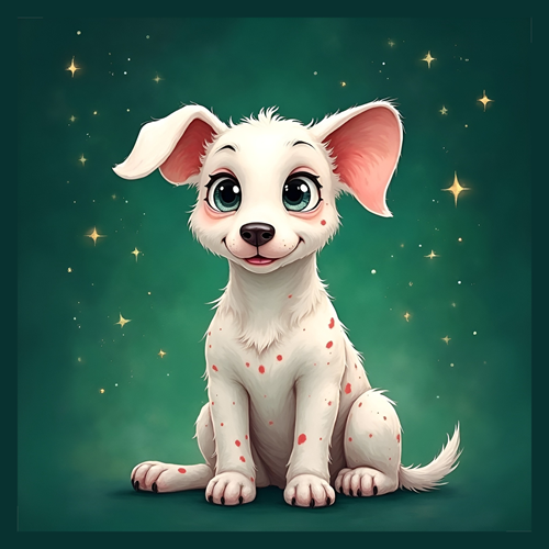 panneau velours chien