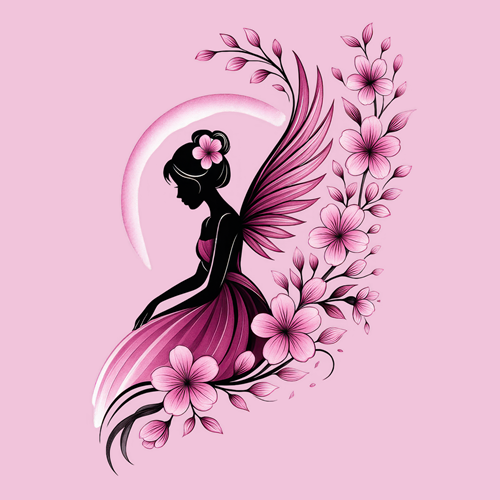panneau velours femme fée