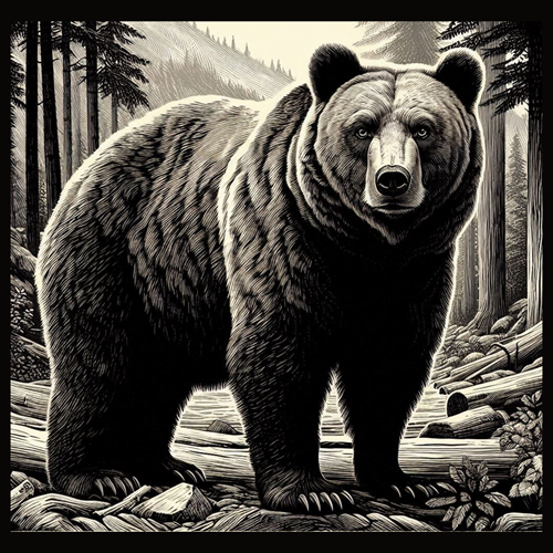 panneau velours ours
