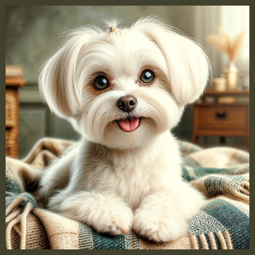 panneau velours chien