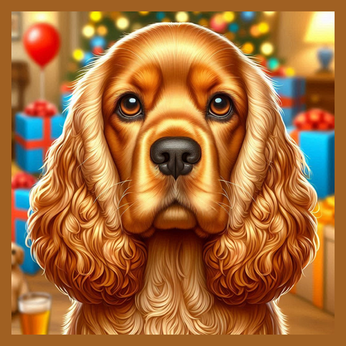 panneau velours chien