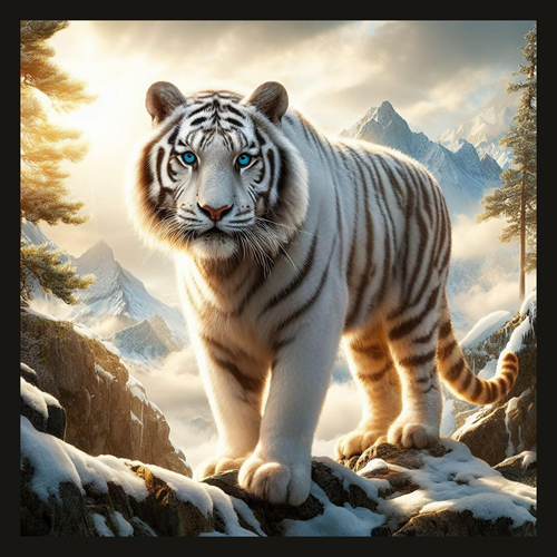panneau velours tigre