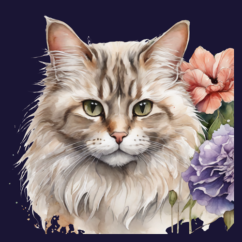 panneau velours chat