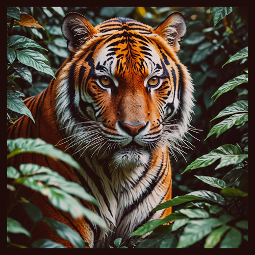 panneau velours tigre
