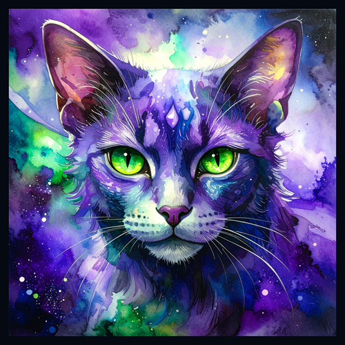 panneau velours chat
