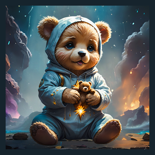 panneau velours nounours