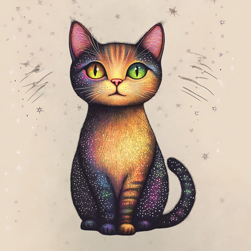 panneau velours chat