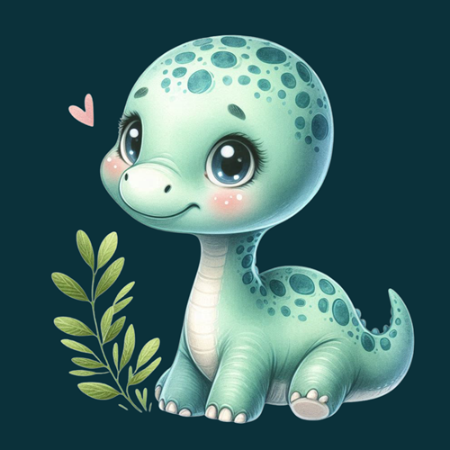 panneau velours dinosaure