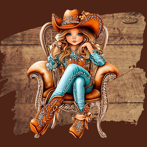 panneau velours fillette chapeau