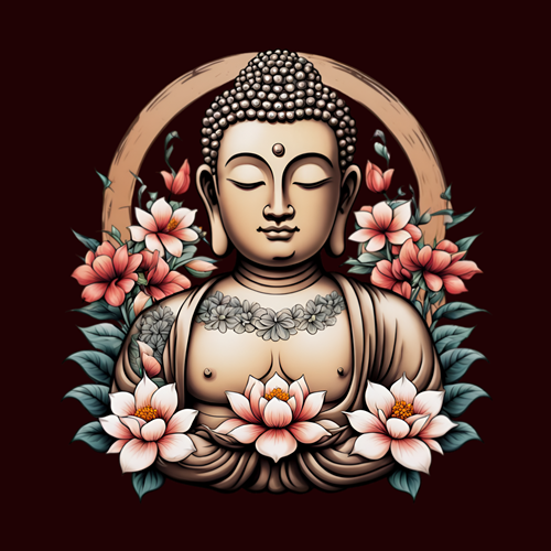 panneau velours boudha