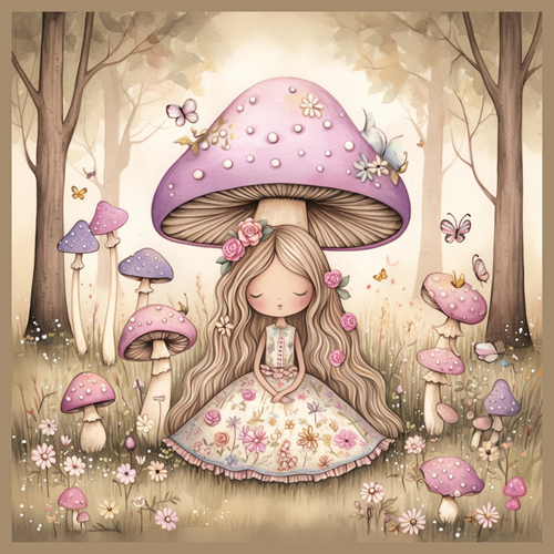 panneau velours fillette